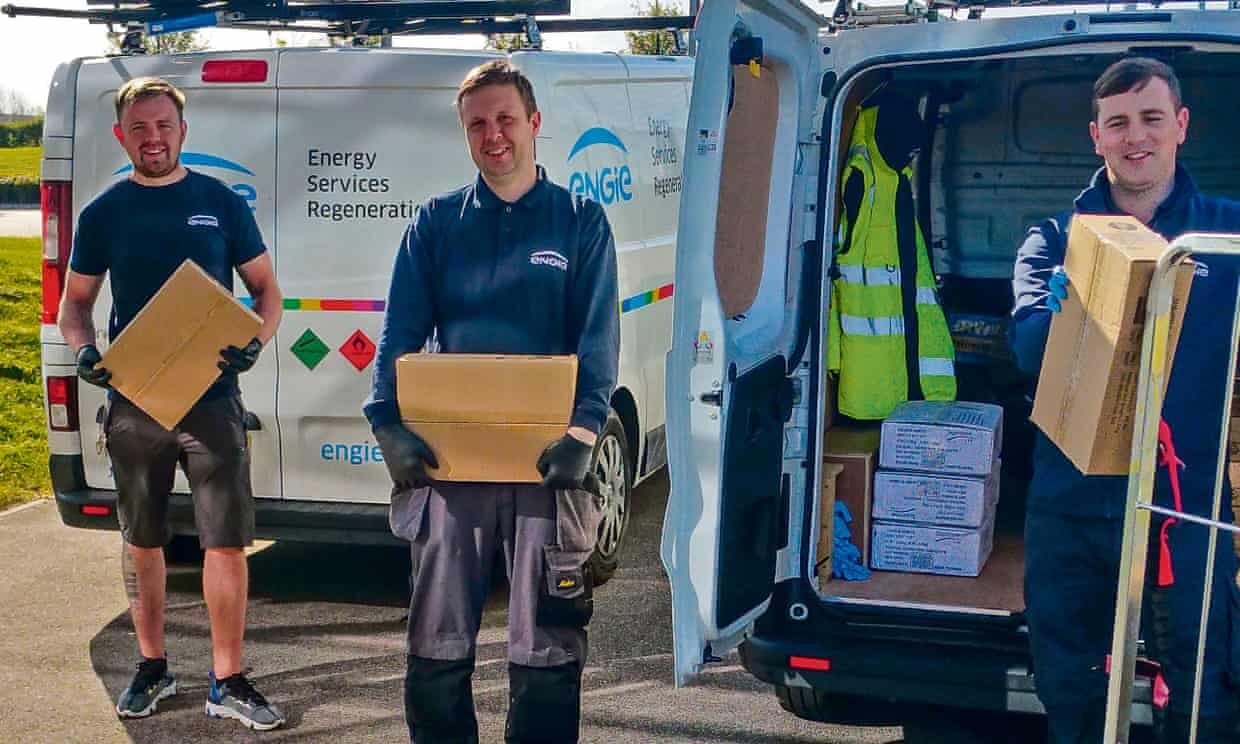 'The lads are fighting to go out': the maintenance men delivering food (and chocolate) to the community